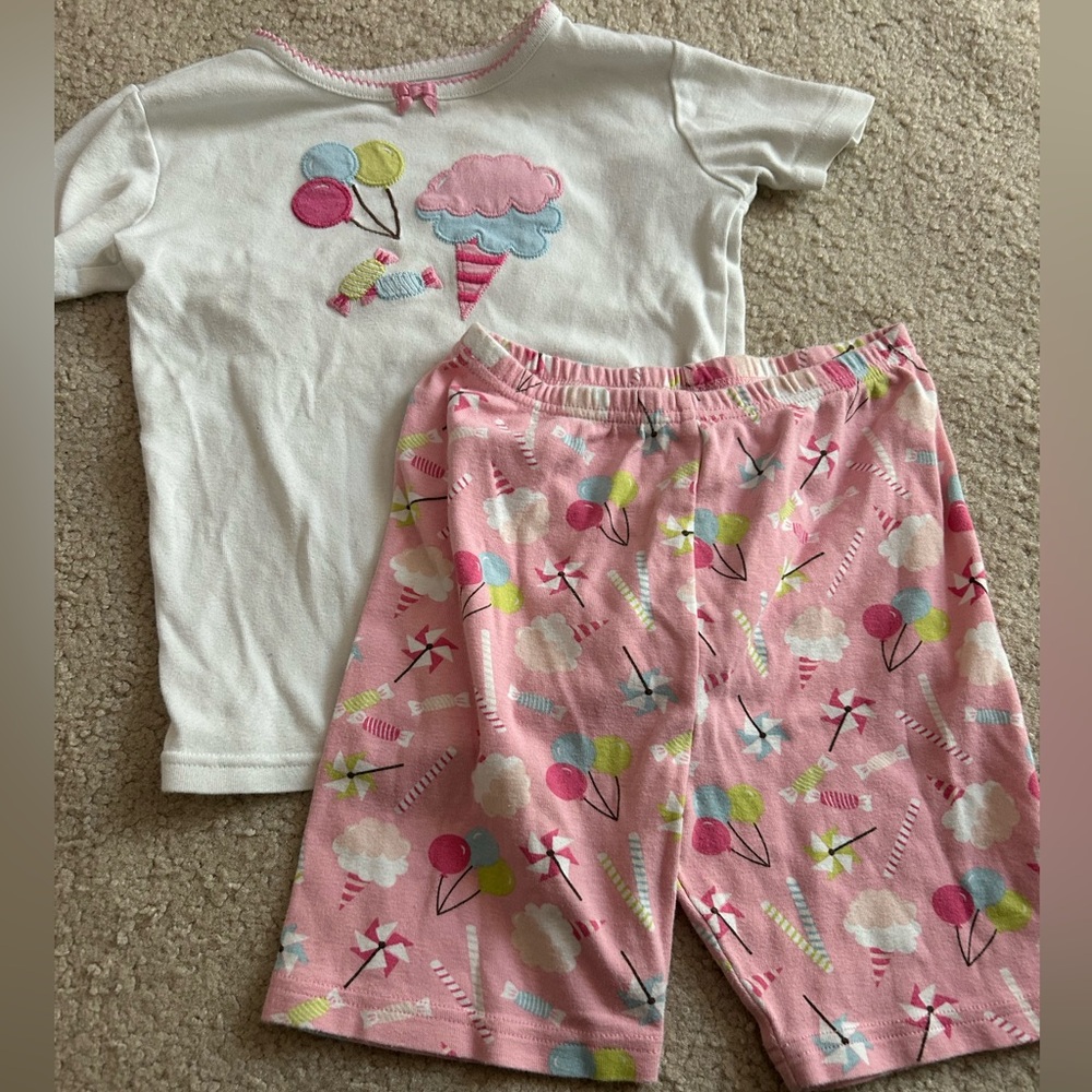 vintage Gymboree girl’s cotton candy pajama set size 8